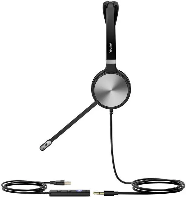 Alt view image 3 of 3 - Yealink UH36-MONO UH36 Mono Wired USB Headset - USB 2.0, 3.5mm Jack, Certified for use with Microsoft Teams