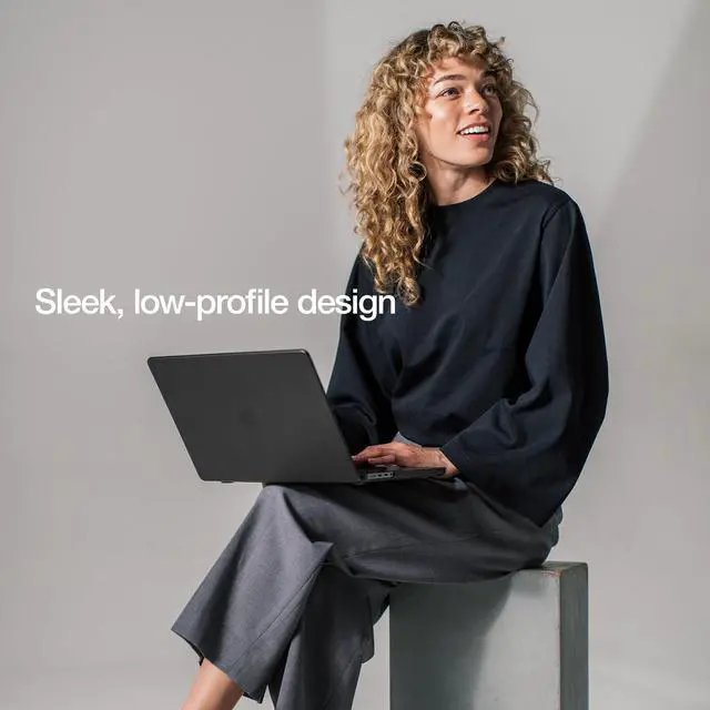 Alt view image 2 of 5 - Incase Dots Hardshell with Makrolon® - MacBook Pro 16 inch Case - 2020, 2019 - MacBook Case, Laptop Cover, Protective Hard Shell, Scratch Resistant - Black