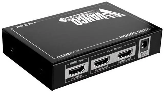 Alt view image 3 of 3 - Vanco 280702 HDMI 1 x 2 Splitter/E x tender