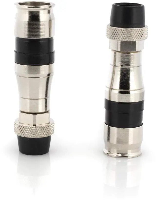 Alt view image 2 of 5 - THE CIMPLE CO Coaxial Cable Compression Fitting Connector - for RG11 Coax Cable - with Weather Seal O Ring, Weather Boot, and Water Tight Grip (50 Pack)