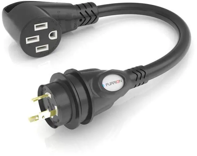 Main image of Furrion FP5230R-SB Pigtail Adapter 50A RV Connector to 30A Marine Plug - RV
