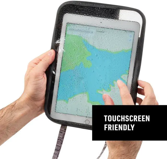 Alt view image 4 of 5 - Nite Ize RunOff Waterproof Tablet Case - Waterproof & Durable - 10.63-Inch - Protective Tablet Case for Water Days & the Beach - Touch Screen Friendly - Charcoal