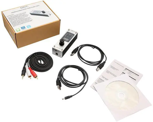 Alt view image 5 of 5 - Portable USB DSD 192 KHz / 24bit DAC and Headphone Amplifier  DSD64 DSD128. Use with Smartphones/Digital Audio Players/Tablets/Laptops SD-DAC63057