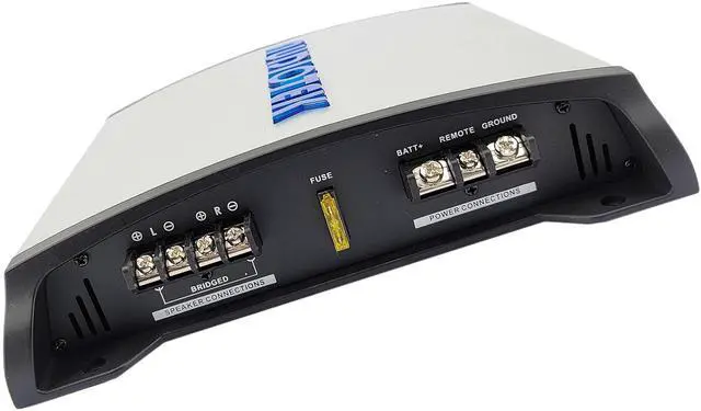 Alt view image 5 of 5 - AUDIOTEK AT1800S 2 Channel Stereo Car Amplifier - 1800 Watts, 2 Ohm Stable, LED Indicator, Full Range, Bass Knob Included, Great for Speakers and Subwoofers
