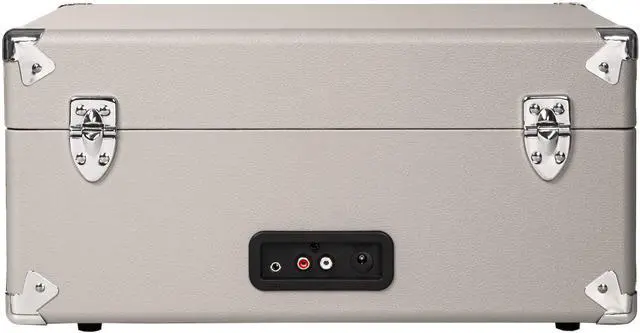 Alt view image 5 of 5 - Crosley CR6253A-GY Anthology Vintage 3-Speed Bluetooth Suitcase Turntable, Gray