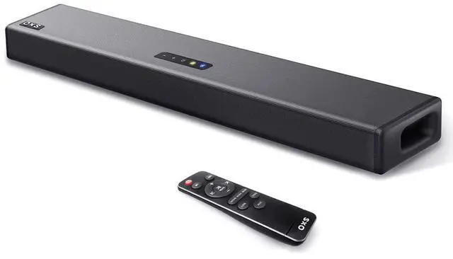 Main image of OXS S3 Sound Bars for TV, Home Theater Audio with Dynamic Bass, 3D Surround Sound System TV Sound Bar, TV Speakers, Bluetooth 5.0/Aux/Optical/Coaxial, 80-Watt, 3Eqs, Wall Mountable, Black