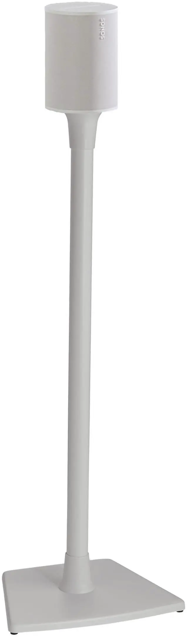 Main image of Sanus Speaker Stand for Sonos Era 100 - Fixed Speaker Stand w/Easy 3 Step Install -Includes All Hardware, Carpet Spikes & Rubber Feet - White