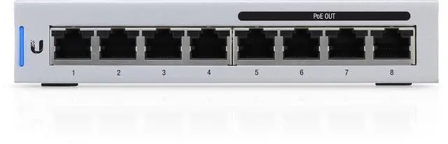 Alt view image 2 of 3 - Ubiquiti Networks US-8-60W UniFi 8-Port Gigabit PoE Compliant Managed Switch