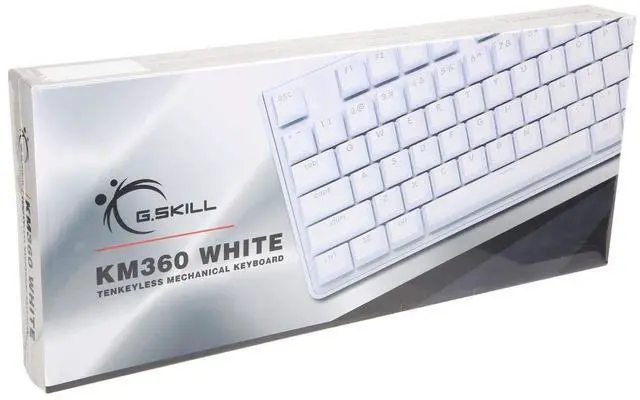 Alt view image 5 of 5 - G.SKILL USB KM360 Professional Tenkeyless Mechanical Keyboard, Cherry MX Red, ABS Dual Injection Keycap, (White)