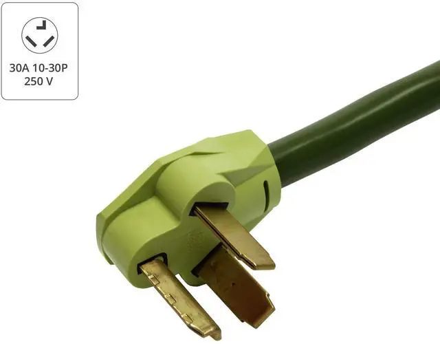 Alt view image 4 of 5 - NemaTech Dryer 3 Prong Splitter, NEMA 10-30P to 10-30R, 10 AWG, 30AMP, 250V and 7,500W Power Splitter for Dryer Outlet and Tesla Electric Vehicle EV Charging Cable (3 ft)
