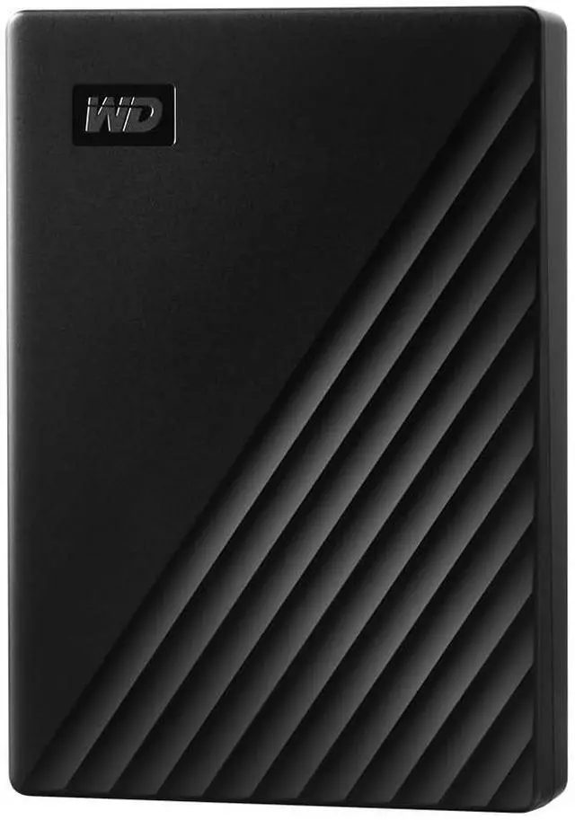 Main image of WD 5TB My Passport, Portable External Hard Drive, Black, backup software with defense against ransomware, and password protection, USB 3.1/USB 3.0 compatible - WDBPKJ0050BBK-WESN