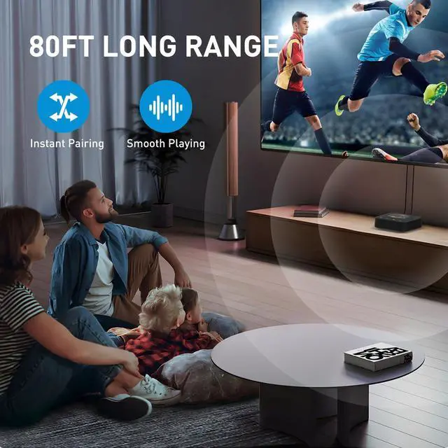 Alt view image 5 of 5 - 1Mii B06HD+ Hi-Res Bluetooth 5.1 Music Receiver for Home Stereo w/LDAC, Hi-Fi Bluetooth Adapter w/Audiophile DAC aptX HD Volume Control OLED Display, Wireless Audio Adapter for AV Receiver/Amplifier