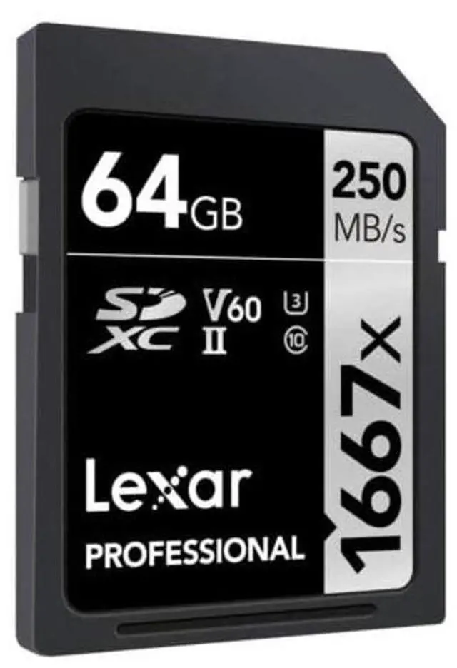 Alt view image 4 of 4 - Lexar Professional 64GB 1667x UHS-II SDXC Memory Card (2-Pack)