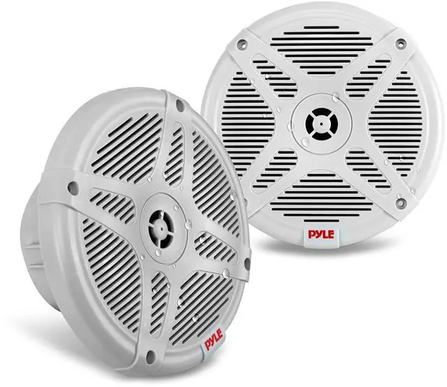 Main image of Pyle 6.5 Inch Marine Speakers - Coaxial 2-Way Waterproof Component Speaker Pair | Audio Stereo Sound System with Wireless RF Streaming Support | 6.5" in, 600 Watt PLMRF65SW