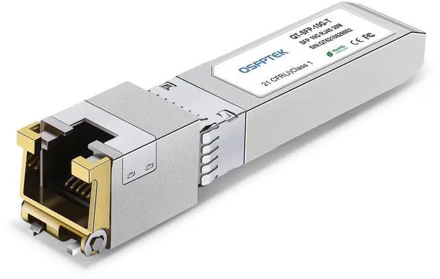 Main image of 10Gb SFP+ RJ45 Transceiver, 10GBASE-T SFP to Ethernet Module, 10 gigabit SFP Copper RJ-45 30m, 10g Networking Optical Fiber Mini gbic Generic Compatible for 200 Vendors