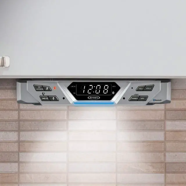 Alt view image 4 of 5 - Jensen® Under Cabinet Bluetooth Music System with Alexa Far-Field and Tap to Talk
