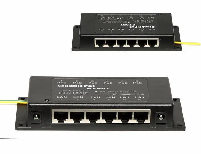 Alt view image 3 of 5 - PoE Texas GPOE-6AB | 6-Port Gigabit Poe Injector for 802.3af or 24 Volt Passive Devices | Power Supplies Available Seperately