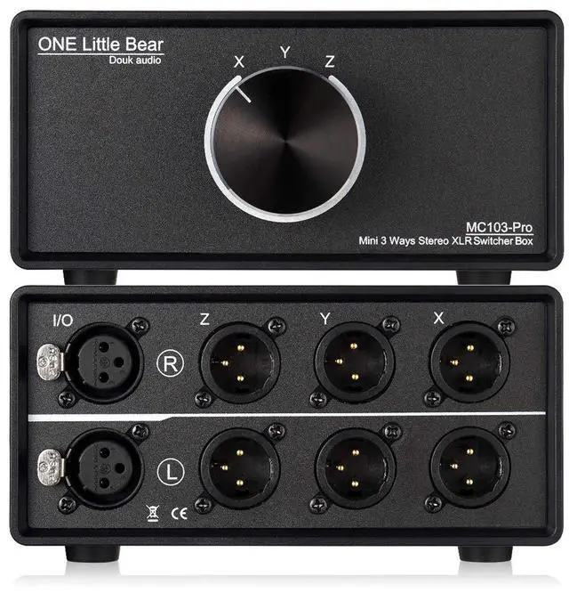 Main image of Nobsound 1-IN-3-OUT XLR Audio Switch ; Balanced Audio Converter ; 3-Way Stereo Passive Audio Selector Switcher (MC103 Pro 3-Out)