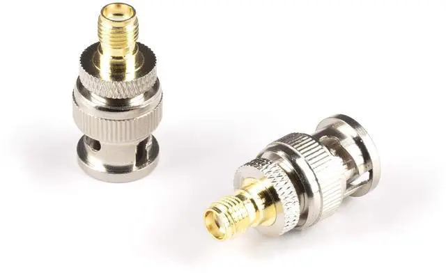 Alt view image 2 of 5 - THE CIMPLE CO Gold SMA Female to BNC Male Adapter - 25 Pack Coupler - Male to Female Coaxial (RF) Connector, Compatible with RF, SDI, HD-SDI, CCTGV, Camera