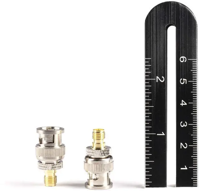 Alt view image 5 of 5 - THE CIMPLE CO Gold SMA Female to BNC Male Adapter - 25 Pack Coupler - Male to Female Coaxial (RF) Connector, Compatible with RF, SDI, HD-SDI, CCTGV, Camera