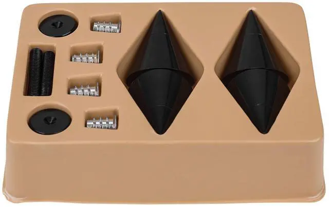 Alt view image 2 of 4 - Dayton Audio DSS4-BK Black Speaker Spike Set 4 Pcs.