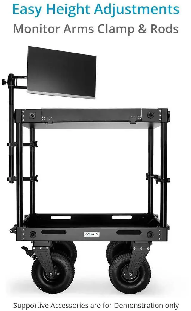Alt view image 4 of 5 - PROAIM Monitor Articulated Arm. Compatible with Victor Cart Series, Atlas Camera Cart & Sound Chief Cart. Payload up to 25 kg / 55lb. (VCTR-MA)