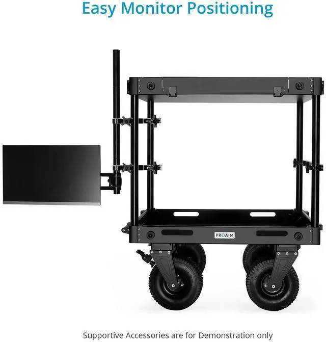 Alt view image 5 of 5 - PROAIM Monitor Articulated Arm. Compatible with Victor Cart Series, Atlas Camera Cart & Sound Chief Cart. Payload up to 25 kg / 55lb. (VCTR-MA)