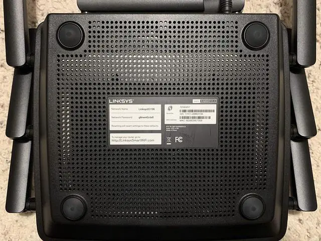 Alt view image 2 of 4 - Linksys WiFi 5 Router, Tri-Band, 3,000 Sq. ft Coverage, 25+ Devices, Speeds up to (AC5400) 5.4Gbps - EA9500