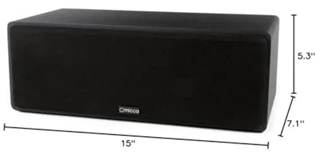 Alt view image 5 of 5 - Micca MB42X-C Advanced Center Channel Speaker for Home Theater, Surround Sound, Passive, 2-Way (Black, Each)