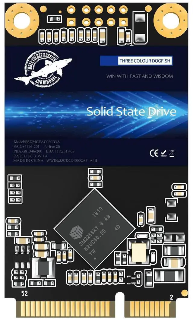 SSD mSATA 1TB Dogfish Internal Solid State Drive High