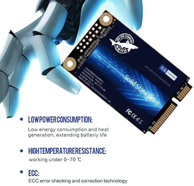 Alt view image 4 of 5 - SSD mSATA 1TB Dogfish Internal Solid State Drive High Performance Hard Drive for Desktop Laptop SATA III 6Gb/s Includes SSD 16GB 32GB 60GB 64GB 120GB 128GB 240GB 250GB 480GB 500GB 1T (1TB MSATA)