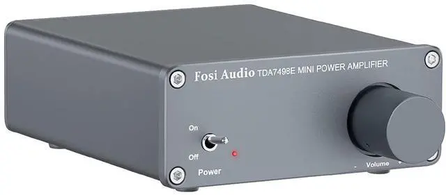 Main image of Fosi Audio TDA7498E 2 Channel 160W x2 Stereo Audio Amplifier Mini Hi-Fi Class D Car Integrated Amp for Passive Speakers with 24V Power Supply