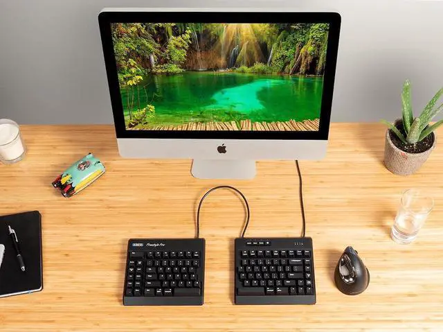 Alt view image 2 of 5 - KINESIS USB-A Freestyle Pro Quiet Ergonomic Split Mechanical Keyboard (Cherry MX Silent Red Switches)
