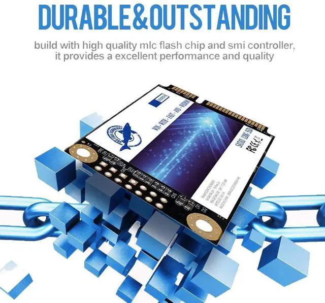 Alt view image 3 of 5 - Dogfish SSD Msata 500GB Internal Solid State Drive Mini Sata Disk Drive High Performance Hard Drive for Desktop Laptop Notebook (MSATA, 500GB)