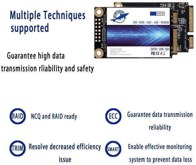Alt view image 5 of 5 - Dogfish SSD Msata 500GB Internal Solid State Drive Mini Sata Disk Drive High Performance Hard Drive for Desktop Laptop Notebook (MSATA, 500GB)