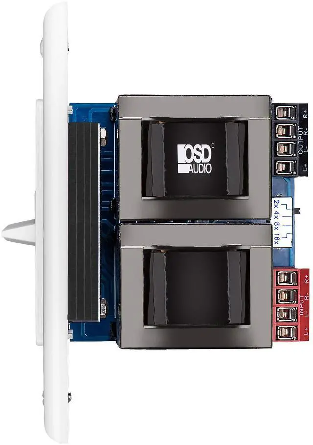 Alt view image 2 of 5 - OSD 300W in Wall Volume Control Impedance Matching for Home Speakers, Slider White VMS300