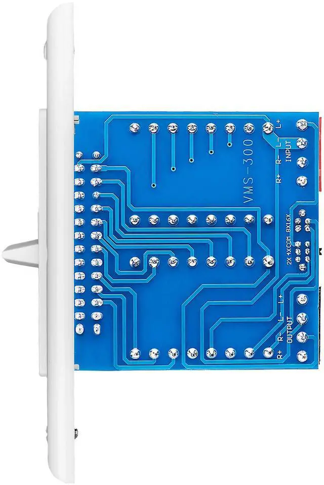 Alt view image 3 of 5 - OSD 300W in Wall Volume Control Impedance Matching for Home Speakers, Slider White VMS300