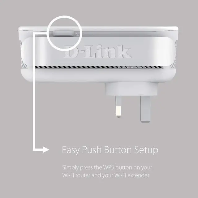 Alt view image 3 of 5 - D-Link WiFi Range Extender, AC2000 Mesh Plug In Wall Signal Booster, Cover up to 2600 sq.ft. Dual Band Wireless Repeater Access Point for Smart Home (DAP-1820-US)