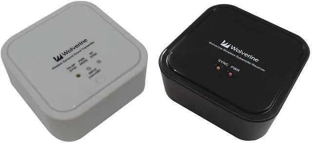 Main image of Wolverine 5.8GHz and Bluetooth Wireless Audio Transmitter and Receiver Adapter to Wirelessly Stream Music to Your Existing Sound System.