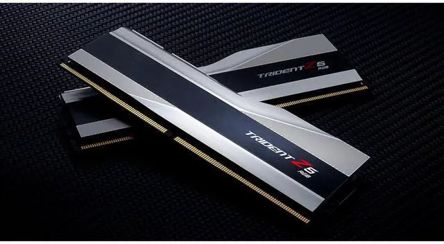 Alt view image 5 of 5 - G.SKILL Trident Z5 RGB Series (Intel XMP 3.0) DDR5 RAM 64GB (2x32GB) 6000MT/s CL30-40-40-96 1.40V Desktop Computer Memory UDIMM - Metallic Silver (F5-6000J3040G32GX2-TZ5RS)