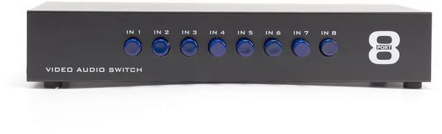 Alt view image 2 of 5 - THE CIMPLE CO Video Switcher, 8-Way A/V Switch, RCA, Retro Game Consoles, 8 Input/1 Output Selector, Composite Audio and Video, Box, Includes Cable, Black