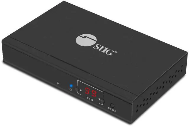 Main image of SIIG Transmitter (TX) Box for HDMI IP Extender Over UTP CAT5e/6 - Supports HDbit-T with H.264 Over IP - Expandable up to 256 Units - Matrix Configurable - 18Mbps Network Bandwidth - 120 Meter