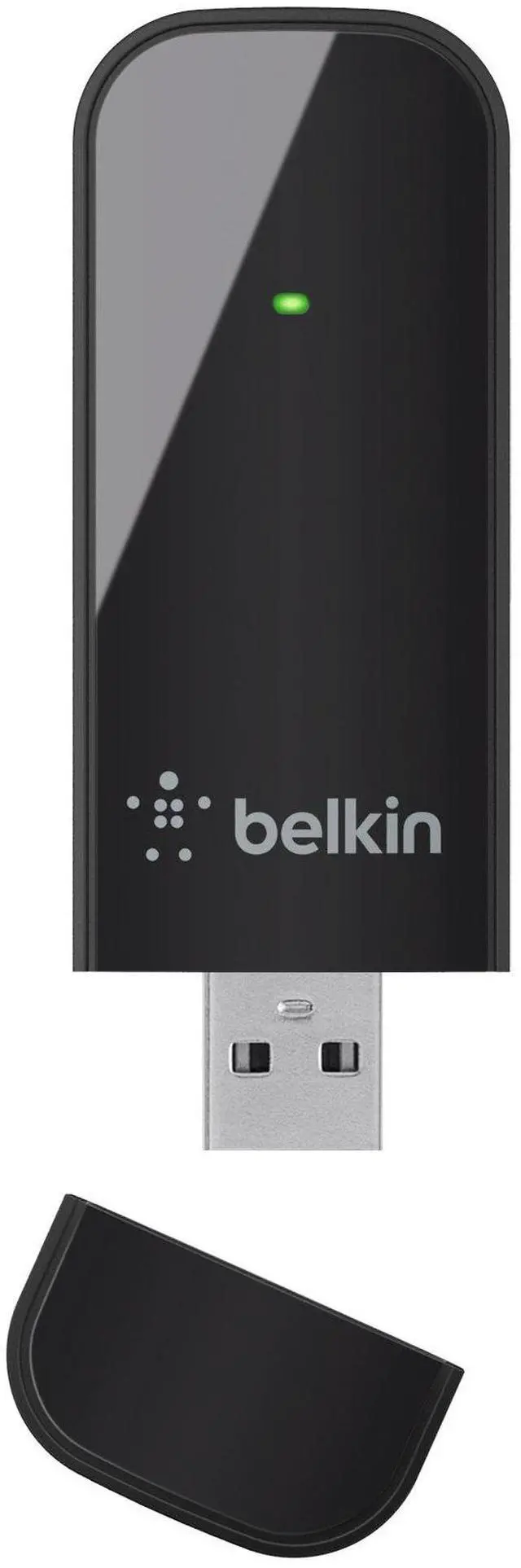 Main image of Belkin N600 DB F9L1101 Wireless Dual-Band USB Adapter, Up to 300Mbps Speed (Black)