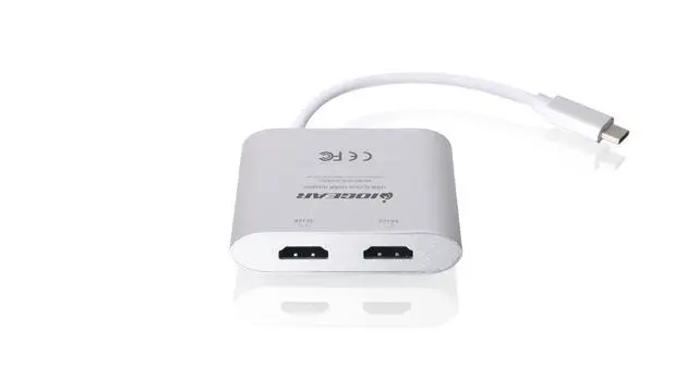 Alt view image 3 of 5 - IOGEAR USB-C to 4K Dual HDMI Adapter, GUC3CHD22