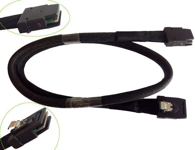 Main image of (10 Pack) Internal Mini SAS HD SFF-8087 36 Pin Male to SFF-8087 Mini SAS 36 Pin Cable for Server or Control Card 2.0 Feet / 0.6 Meter