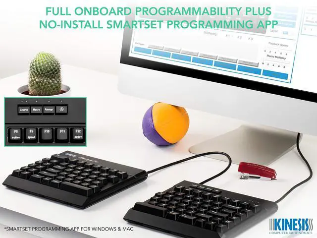 Alt view image 5 of 5 - KINESIS USB Freestyle Pro Ergonomic Split Mechanical Keyboard (Cherry MX Brown Switches) - KB900-brn