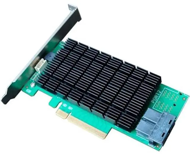 Alt view image 2 of 4 - Highpoint Rocket 710L 8-Port 12Gb/s PCIe 3.0 x8 SAS/SATA HBA Controller