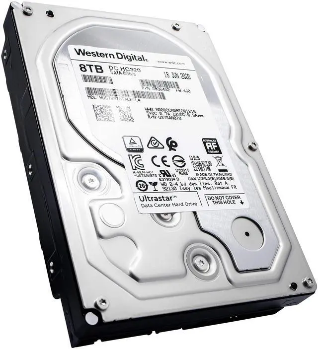 Alt view image 2 of 5 - HGST WD Ultrastar DC HC320 8TB 7200 RPM SATA 6Gb/s 3.5-Inch Enterprise Hard Drive (HUS728T8TALE6L4)