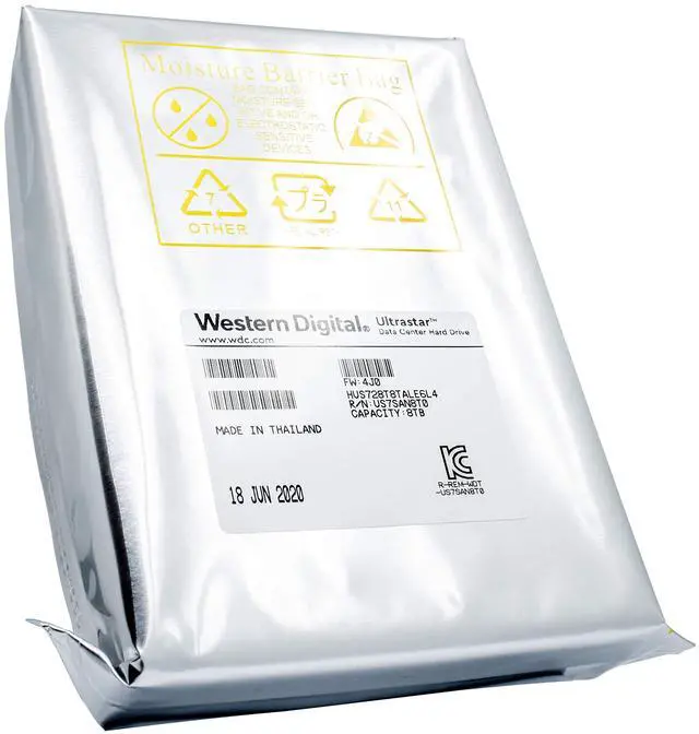Alt view image 3 of 5 - HGST WD Ultrastar DC HC320 8TB 7200 RPM SATA 6Gb/s 3.5-Inch Enterprise Hard Drive (HUS728T8TALE6L4)