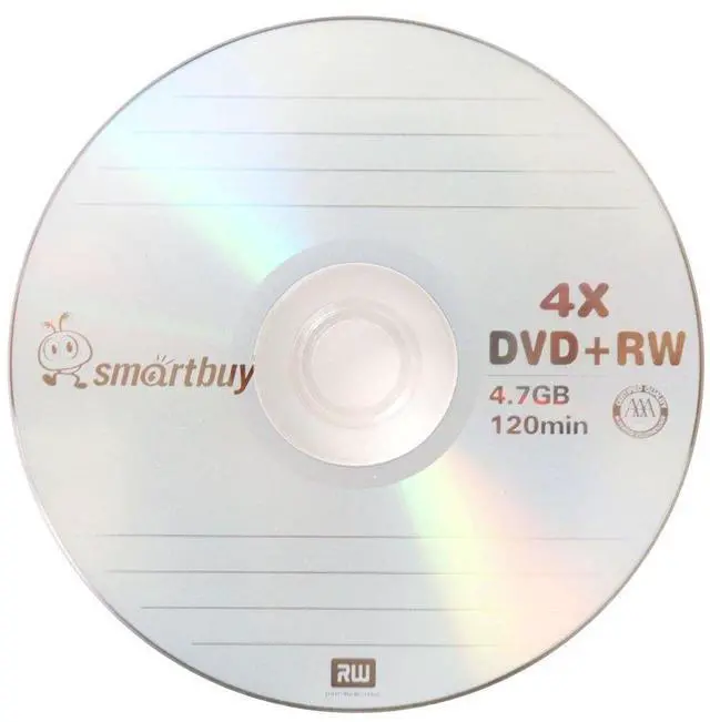 Alt view image 3 of 3 - 100 Pack Smartbuy Blank DVD+RW 4X 4.7GB 120Min Branded Logo Rewritable DVD Media Disc